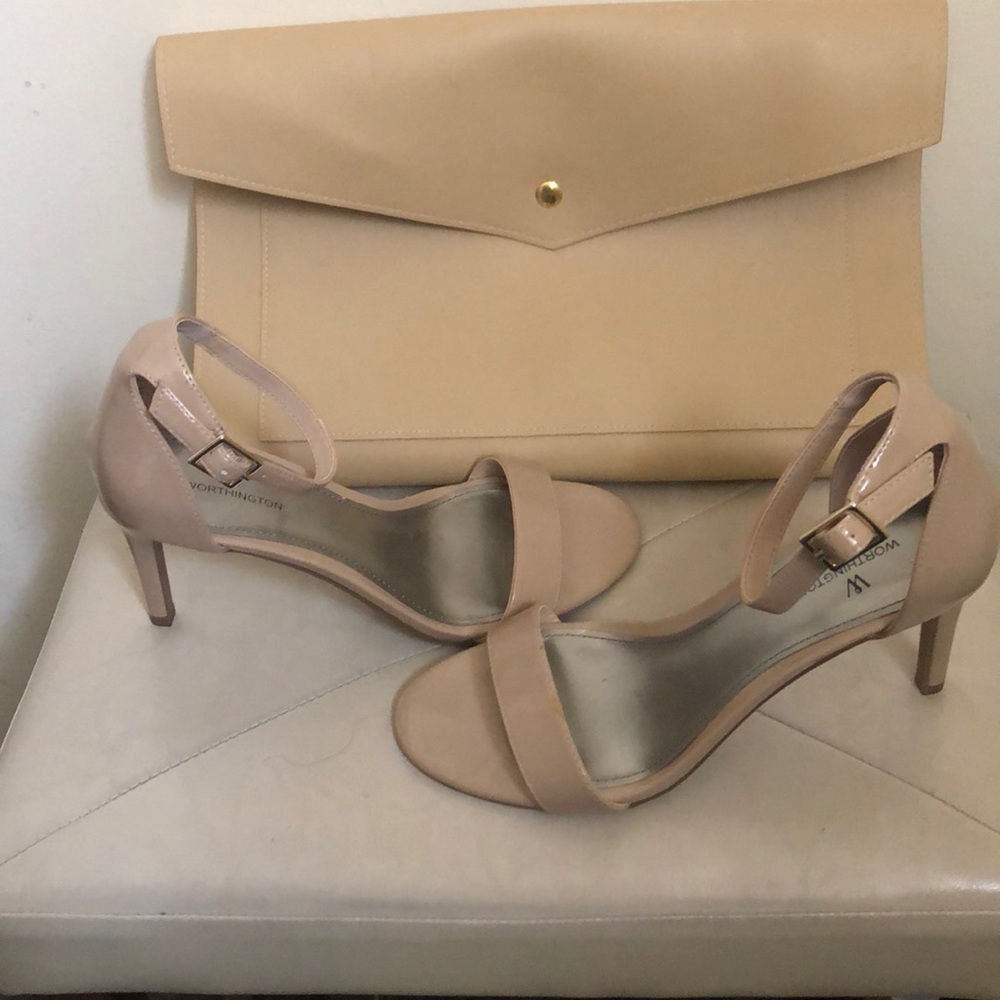 NWT Worthington nude heels 7.5 - Picture 4 of 9